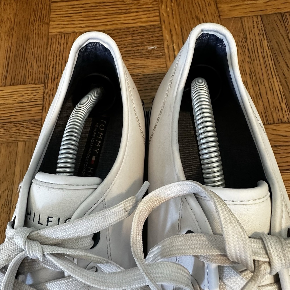 - Tommy Hilfiger Radam Lace-Up Men Sneakers Sz. 11, White - Picture 5 of 10